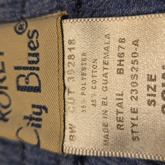 ♥️5 for $25♥️ Koret City Blues Women size 20W Blue Knit Wide Leg Pullon Pants - Picture 12 of 13